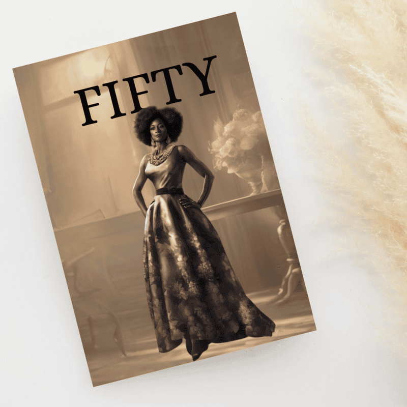 CLASSY FIFTY BIRTHDAY CARD - Image 2