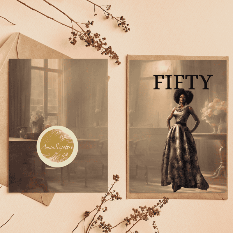 CLASSY FIFTY BIRTHDAY CARD - Image 3
