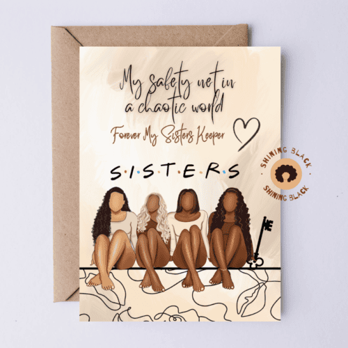 Sisterhood Card, Card for Sister, Friendship, Appreciation Card, Thank You Card, Encouragement Card