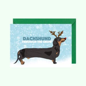 Dachshund Christmas Card