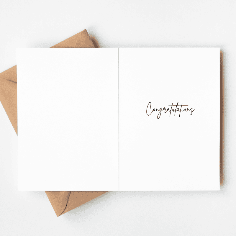 Just Married Wedding Card, Personalised Card - Image 3
