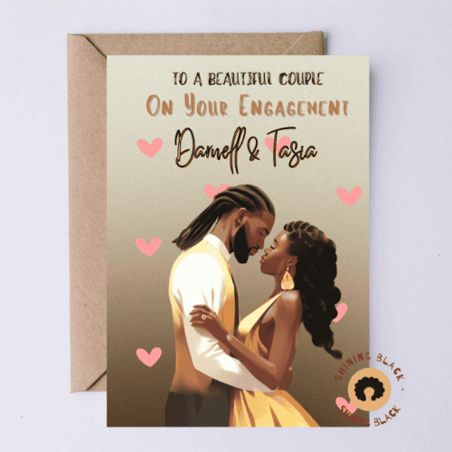 Congratulations - Engagement card, personalised card