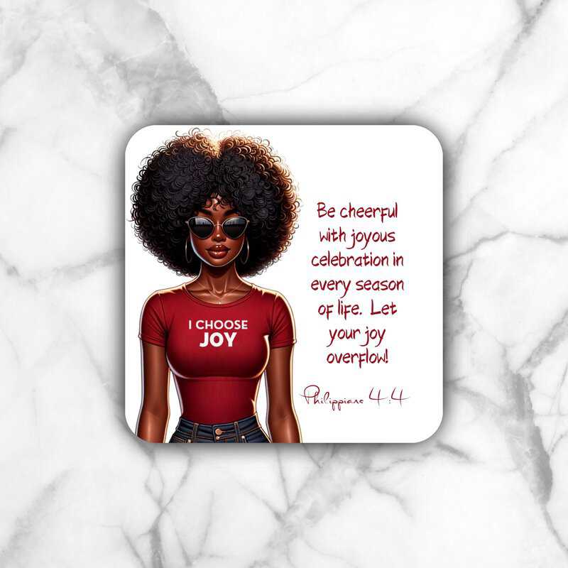 African American Woman Coaster