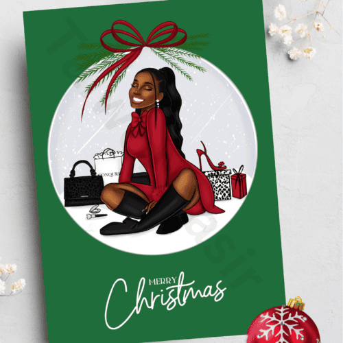 Christmas card - Christmas bauble