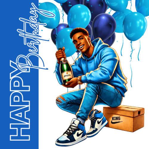 King Blue Birthday