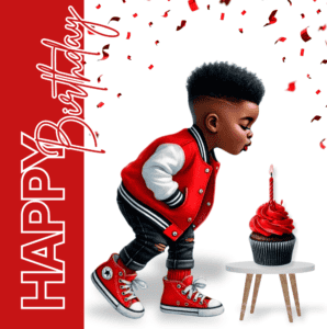 Boy in Red - Happy Birthday