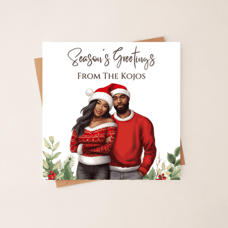Pesonalised Christmas Cards, Family Christmas Cards - Season Greetings - Image 4
