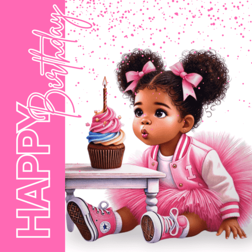 Cupcakes & Wishes - Happy Birthday Card