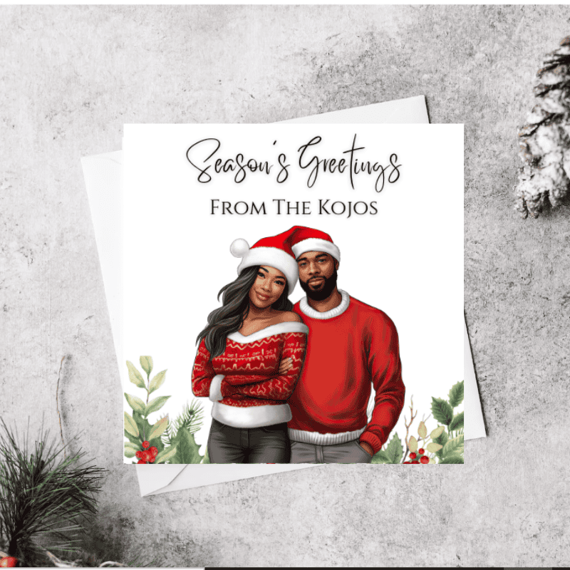 Pesonalised Christmas Cards, Family Christmas Cards - Season Greetings - Image 2