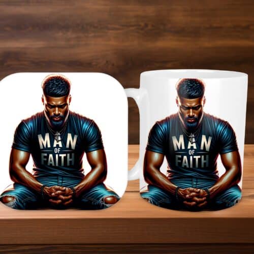 Man of Faith Mug & Coaster Set