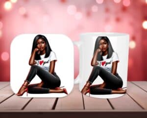 I Love God Mug & Coaster Set