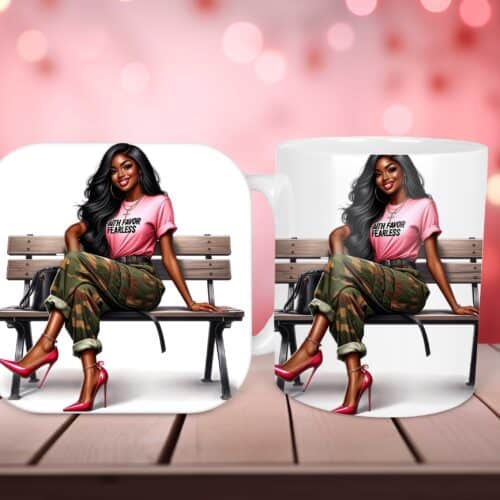 Faith Favor Fearless Mug & Coaster Set