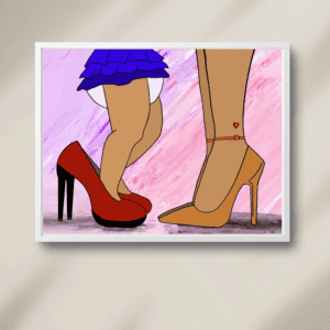 Filling her shoes Digital Art Illustration
