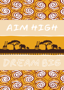Aim High Dream Big Poster
