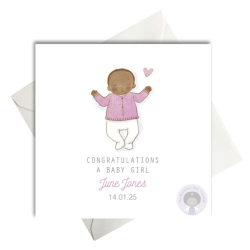 Congratulation A Baby Girl Card