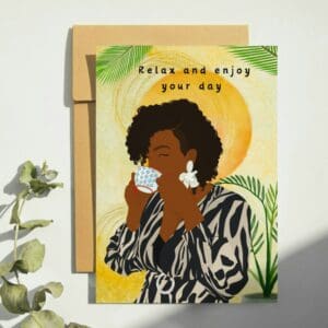 Black Woman Queen Birthday, Relax And Enjoy Your Day