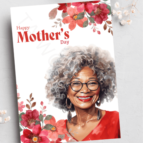 Black Mother's Day card
