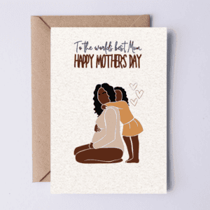 Personalised Mother's Day card from child - 2 designs