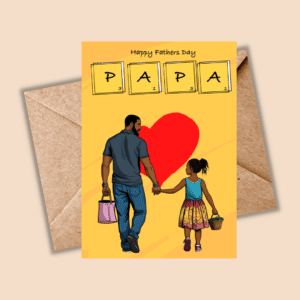 Happy Father's Day Papa Father-Daughter Card