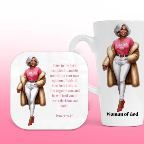 I Got This (P2), Latte Mug & Coaster Set, Christian Mug, Christian Coaster