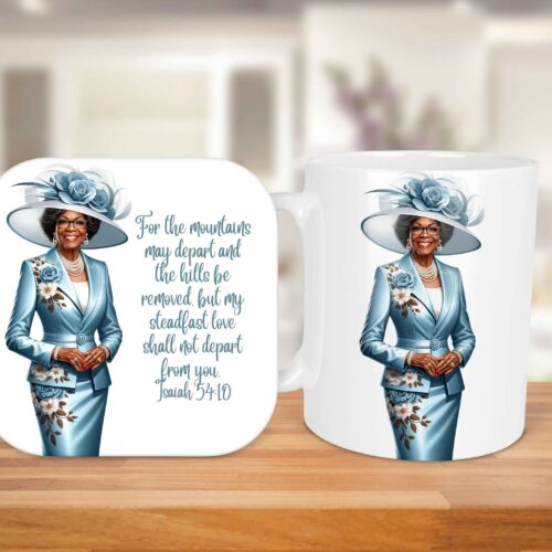 Steadfast Love, 11oz Mug & Coaster Set, Christian Mug, Christian Coaster