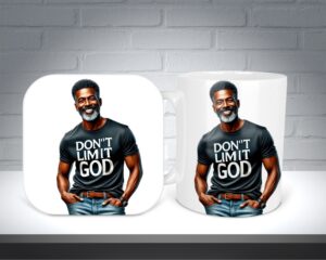 11oz Mug & Coaster Set, Christian Mug & Coaster, Christian Mug, Christian Coaster (Luke 1.37-M)