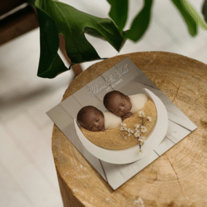 Welcome to The World Twins card/ Congratulations Twins