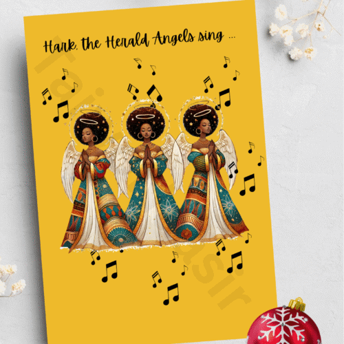 Christmas card - Hark the Herald angels sing