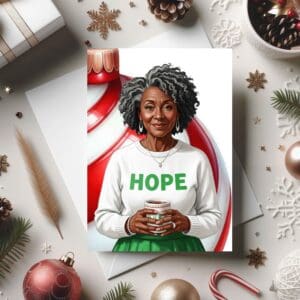 Christmas Card For Her, Mum, Granma, Godmother, Great-Grandmother (HR)