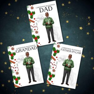 Christmas Cards For Him, Dad, Grandad, Father-in-Law (MPC1)