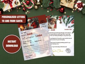 Personalised letters to and from Santa - digital download