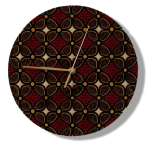 Ankara 9 Fabric Clock