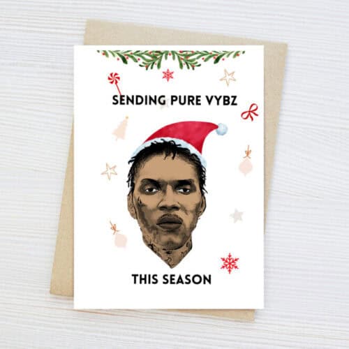 Christams Vibes Vybz Kartel Card - Christmas Card for all , Family Card