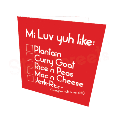 MI LUV YUH LIKE CARD