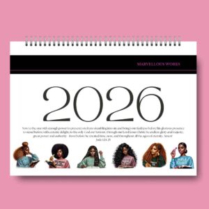 2026 A4 Wall Calendar, Bible Scripture Calendar, For Her