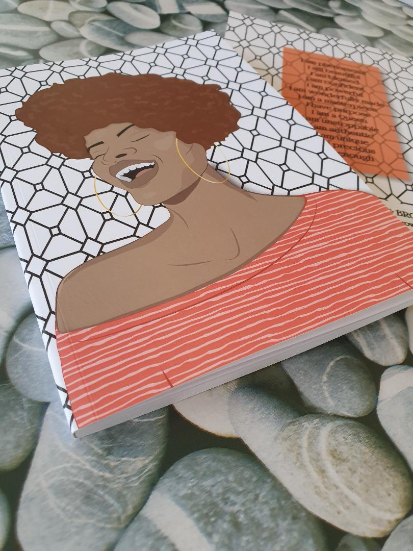Black joy Afro Queen - Affirmation Notebook - Image 3