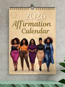 All Shades 2026 Affirmation Calendar – Grounded, Glowing & Growing All Year