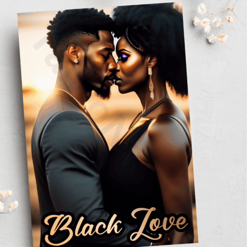 Valentines card - Black Love