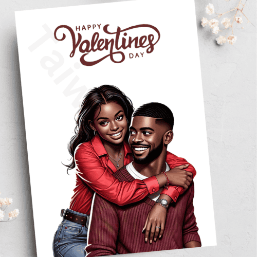 Valentines card - Young Couple