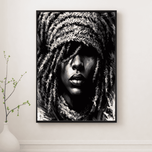 Rasta Woman Art Print: Black Culture, Reggae Wall Decor