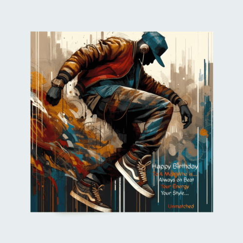 Hip Hop Birthday Card: Urban Style
