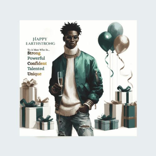 Elegant Men's Earthstrong Card – Classic Masculine Design