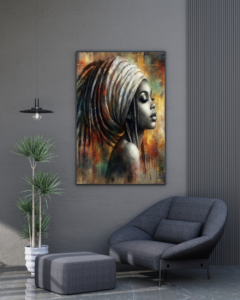 Rasta Woman Art Print: Black Culture, Reggae Wall Decor