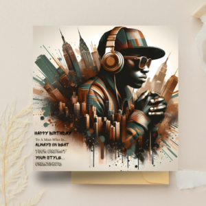 Hip Hop Style Birthday Card: Urban Style