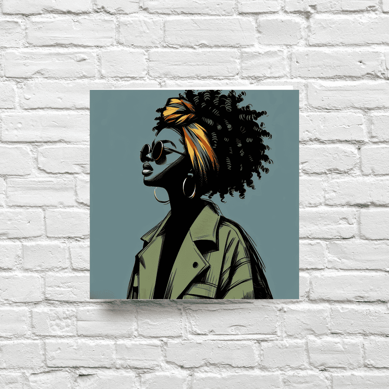 Black Woman Greeting Card: Afro Queen - Melana Blac Art - Image 5