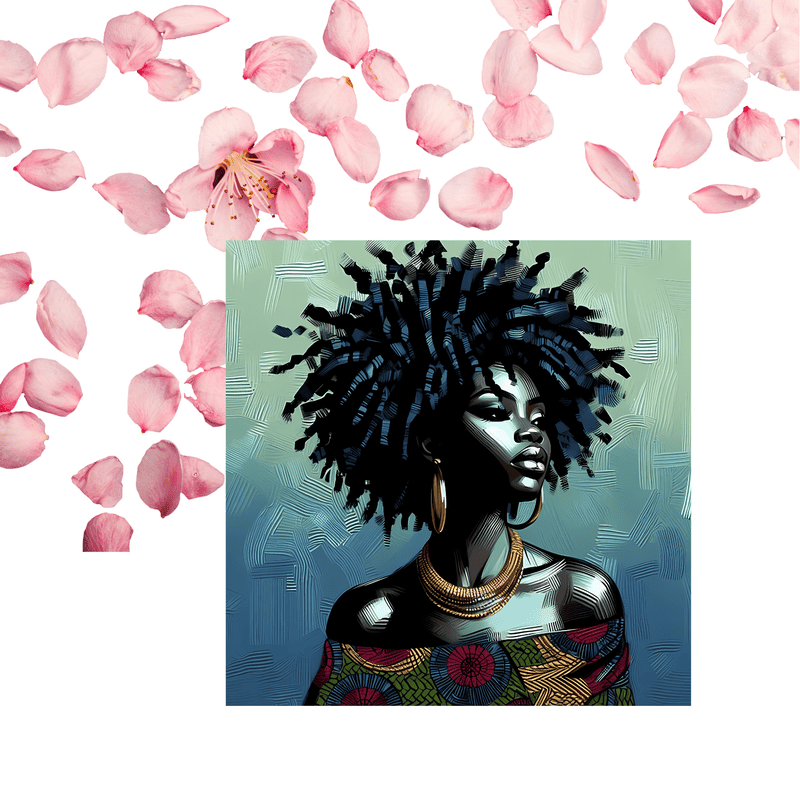 Black Mother Greeting Card, Ethnic Design, Blank Inside - Image 6