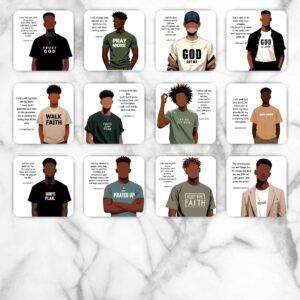 Coaster, Christian Coaster, Black Man Coaster (Faceless)