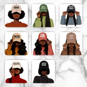 Coaster, Christian Coaster, Black Woman Coaster (Therapy)