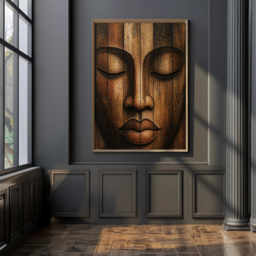 Golden Serenity Art Print: Black Culture Wall Decor