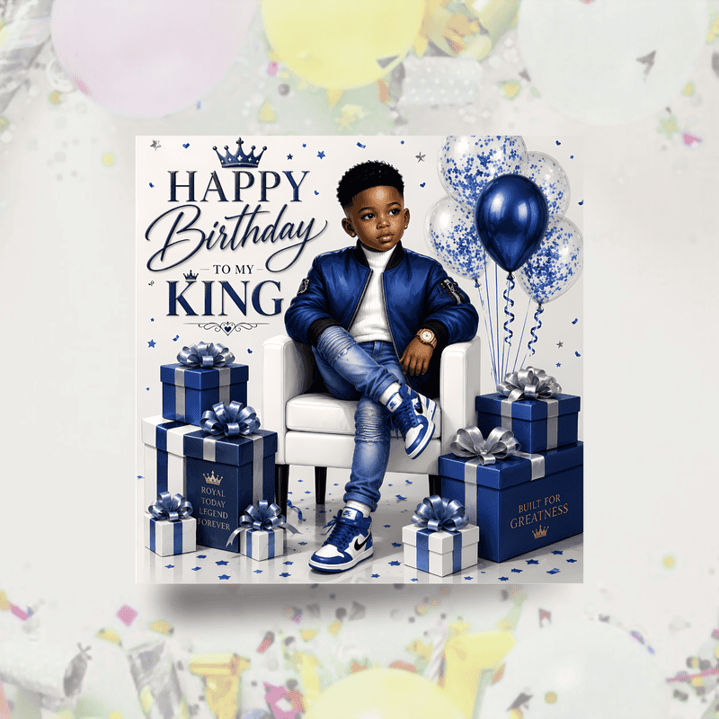 Black Boy Birthday Card, Melanin Boy, African American Gift For Son - Image 8